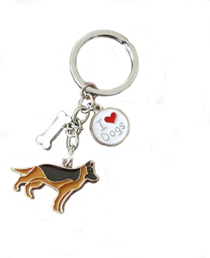 Keychains, Lovely Dog Key-ring Portable Metal Keychain