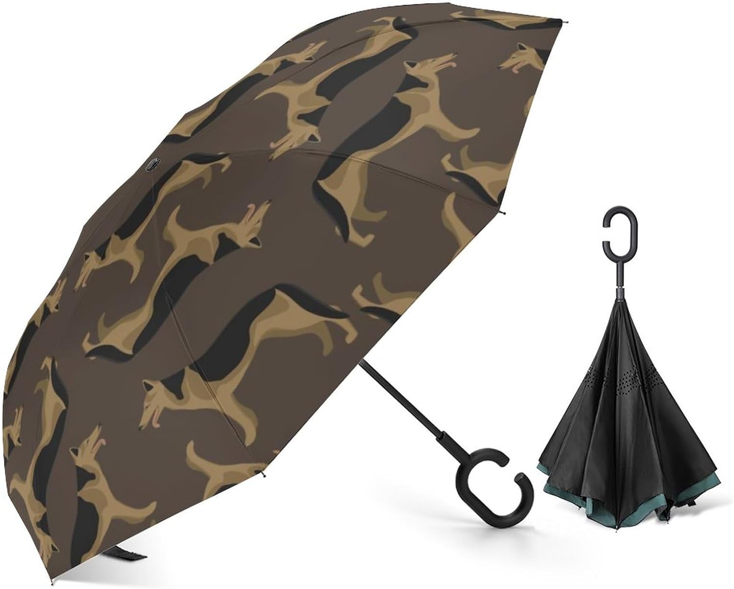 German Shepherd Alsatian Dog Inverted Umbrella