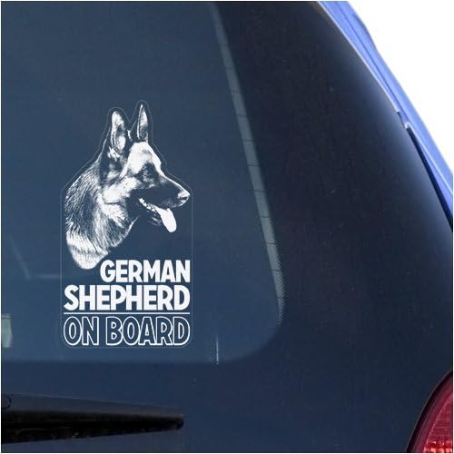 German Shepherd Clear Vinyl Decal Sticker