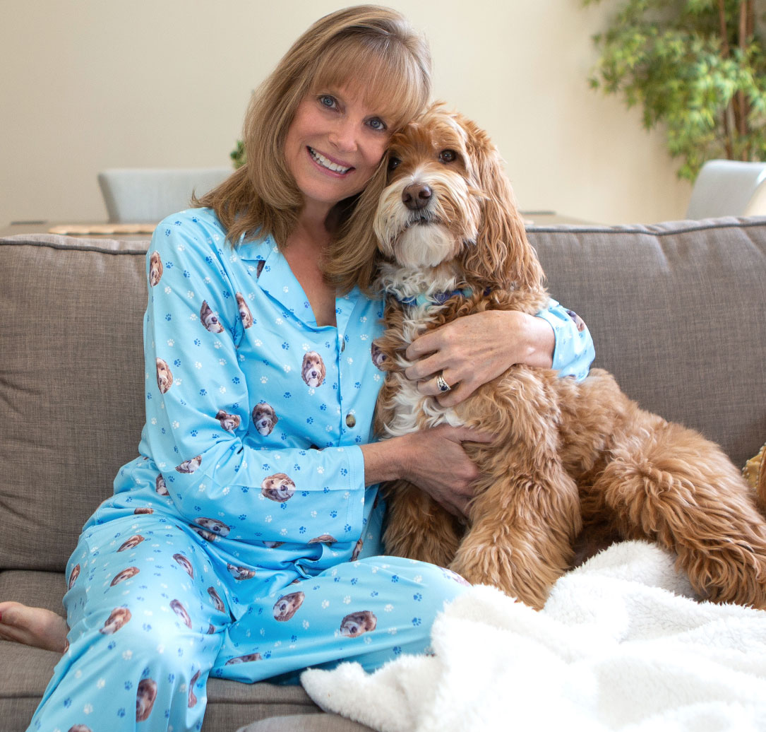 Cuddle Clones Custom Button-up Long-Sleeve Pet Pajamas