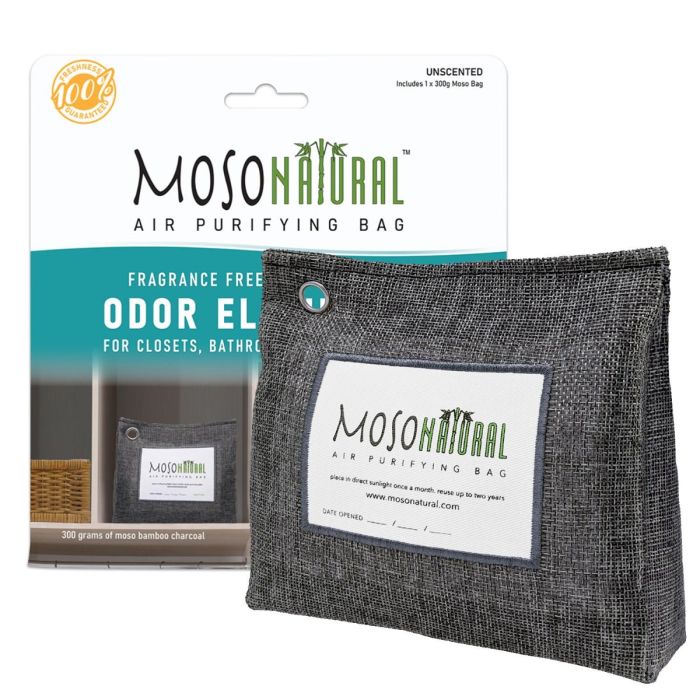 Moso Natural Air Purifying Stand Up Bag - Charcoal